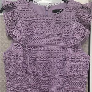 J. Crew Dresses - JCrew Cap Sleeved ruffle dress in mixed lace NWT J. Crew Dresses - JCrew Cap Sleeved ruffle dress in mixed lace NWT
